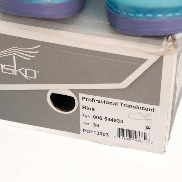 Dansko Professional - Translucent Blue Clogs Size 38 EU - Picture 3 of 12